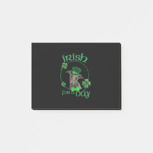 Irish für einen Tag hippet Lucky Hund in Patrick D Post-it Klebezettel