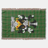 Irish Fyan oder Faghan Coat of Arms Familienwappen Decke (Vorderseite)