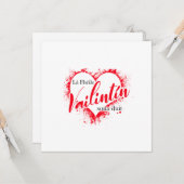 Irish Gaeilge Valentinstag Karte (Vorderseite/Rückseite Beispiel)