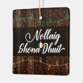 Irish Gaelic Merry Christmas Nollaig Shona Dhuit Keramikornament (Links)