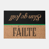 Irish Gaelic Welcome & Goodbye, Fáilte Fußmatte (Vorderseite)