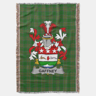 Irish Gaffney Coat of Arms Familienwappen Irland Decke