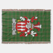 Irish Galvin oder O_Galvin Coat of Arms Family Cre Decke (Vorderseite)