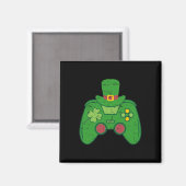 Irish Gamer Boys Videospiel-Controller St Patricks Magnet (Vorderseite/Rückseite)