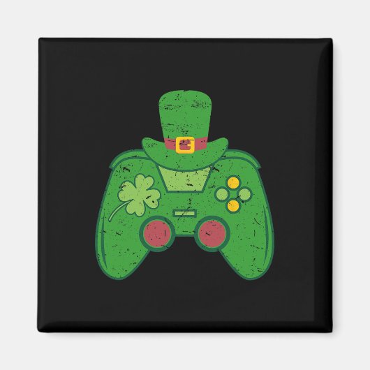 Irish Gamer Boys Videospiel-Controller St Patricks Magnet (Vorne)