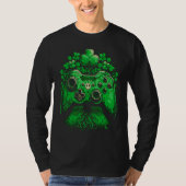 Irish Gamer St Patrick´s Day C Gaming Controller T-Shirt (Vorderseite)