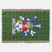 Irish Gara oder O_Gara Coat of Arms Familienwappen Decke (Vorderseite)