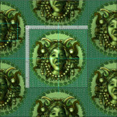 Irish Gargoyle Stoff (Kachel)