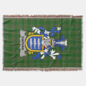 Irish Garvan oder O_Garvan Coat of Arms Family Cre Decke (Vorderseite)