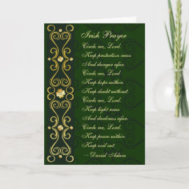 Irish Gebet, Circle me Lord, Karte