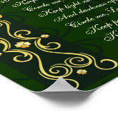 Irish Gebet, Circle me Lord, Poster (Ecke)