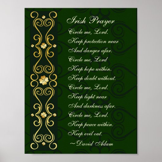 Irish Gebet, Circle me Lord, Poster (Vorne)