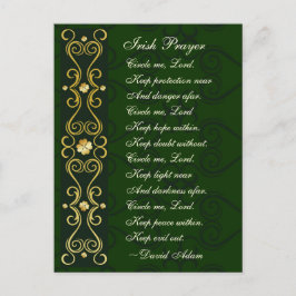 Irish Gebet, Circle me Lord, Postkarte