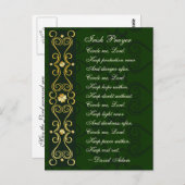 Irish Gebet, Circle me Lord, Postkarte (Vorne/Hinten)