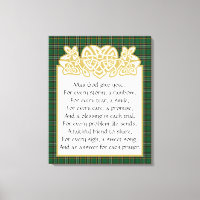 Irish Gebet keltic Border und Tartan