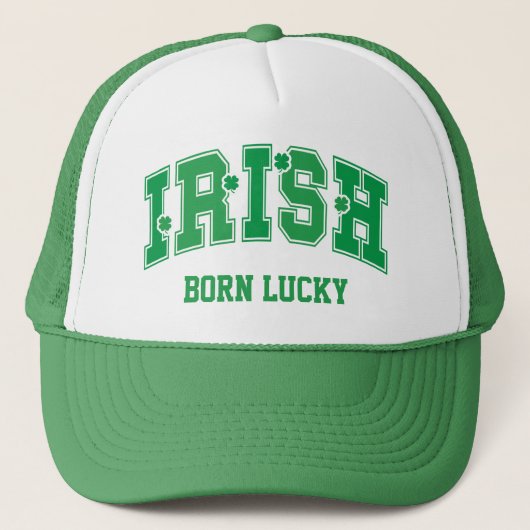 Irish Geboren Lucky Truckerkappe (Vorderseite)