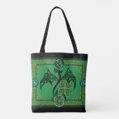 Irish Geen Dragon Celtic Tasche (Rückseite)