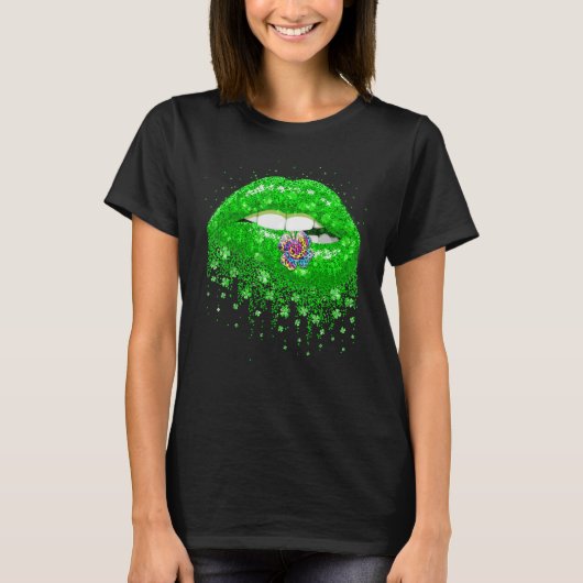 Irish Gefärbte Krawatte Leopard Kleeblatt Patrick' T-Shirt (Vorderseite)