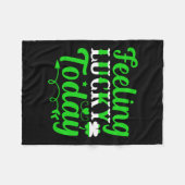 Irish Gefühl Lucky Heute Fleecedecke (Vorderseite (Horizontal))