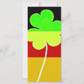 Irish German Flag Kleeblatt Clover St. Patrick (Vorderseite)