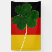 Irish German Flag Kleeblatt Clover St. Patrick Banner (Vertikal)