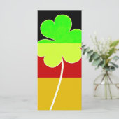 Irish German Flag Kleeblatt Clover St Patrick Fun (Stehend Vorderseite)