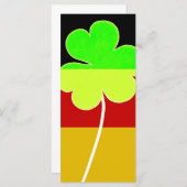 Irish German Flag Kleeblatt Clover St Patrick Fun (Vorne/Hinten)