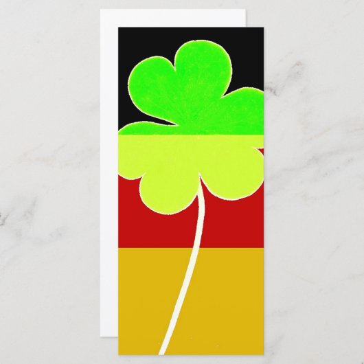 Irish German Flag Kleeblatt Clover St Patrick Fun (Vorne/Hinten)