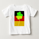 Irish German Flag Kleeblatt Clover St Patrick Fun Baby T-shirt (Vorderseite)