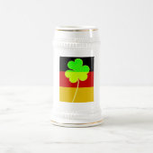 Irish German Flag Kleeblatt Clover St Patrick Fun Bierglas (Mittel)