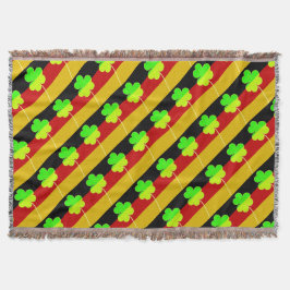 Irish German Flag Kleeblatt Clover St Patrick Fun Decke