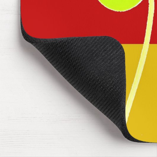 Irish German Flag Kleeblatt Clover St Patrick Fun Mousepad (Ecke)