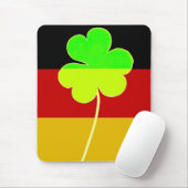 Irish German Flag Kleeblatt Clover St Patrick Fun Mousepad (Mit Mouse)