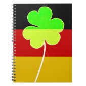 Irish German Flag Kleeblatt Clover St Patrick Fun Notizblock (Vorderseite)