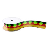 Irish German Flag Kleeblatt Clover St Patrick Fun Satinband (Spule)