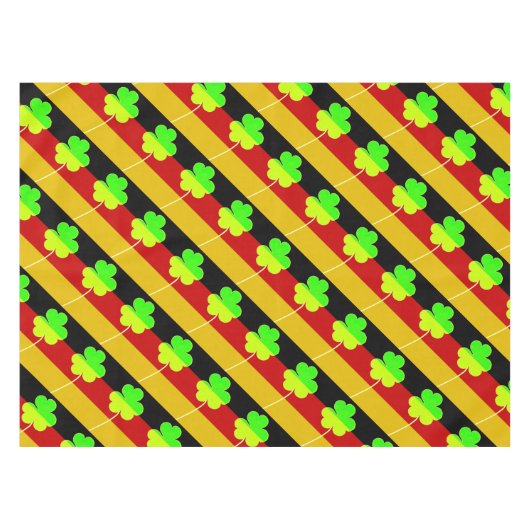 Irish German Flag Kleeblatt Clover St Patrick Fun Tischdecke (Vorderseite (Horizontal))