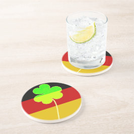Irish German Flag Kleeblatt Clover St Patrick Fun Untersetzer