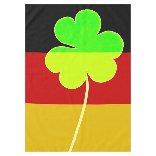 Irish German Flag Kleeblatt Clover St. Patrick Tischdecke (Vorderseite)