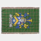 Irish Gervais Coat of Arms Familienwappen Irland Decke (Vorderseite)