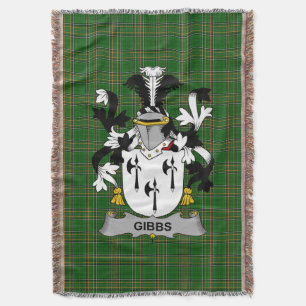 Irish Gibbs Coat of Arms Familienwappen Irland Decke