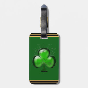 Irish Gift Kleeblatt Green Custom Personalisiert Gepäckanhänger