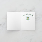 IRISH GIRAFFE ST. PATRICK'S DAY NOTE CARD KARTE (Innenseite)