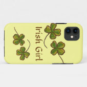Irish Girl Clover Kleeblatts iPhone Case (Rückseite (Horizontal))
