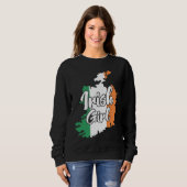 Irish Girl Cute Ireland Sweatshirt (Vorne ganz)
