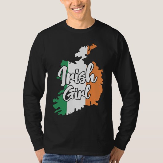 Irish Girl Cute Ireland T-Shirt (Vorderseite)