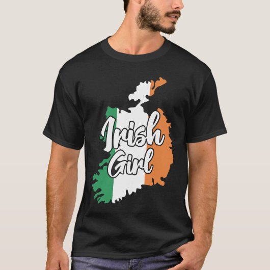 Irish Girl Cute Ireland T-Shirt (Vorderseite)