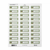 Irish Girl Doll St. Patrick's Address Label 4 (Vorne)
