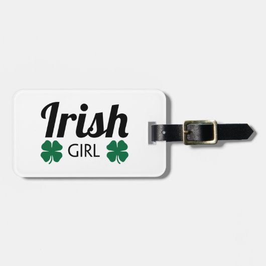 Irish Girl Gepäckanhänger (Vorderseite horizontal)