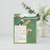 Irish Girl Goat Pasta Postkarte (Stehend Vorderseite)