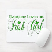 Irish Girl Mousepad (Mit Mouse)